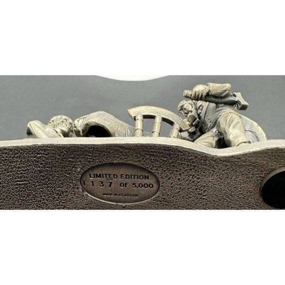 Tudor Mint Company A Christmas Carol Happy Ending Pewter Signed 1137 of 5000 - Picture 7 of 9